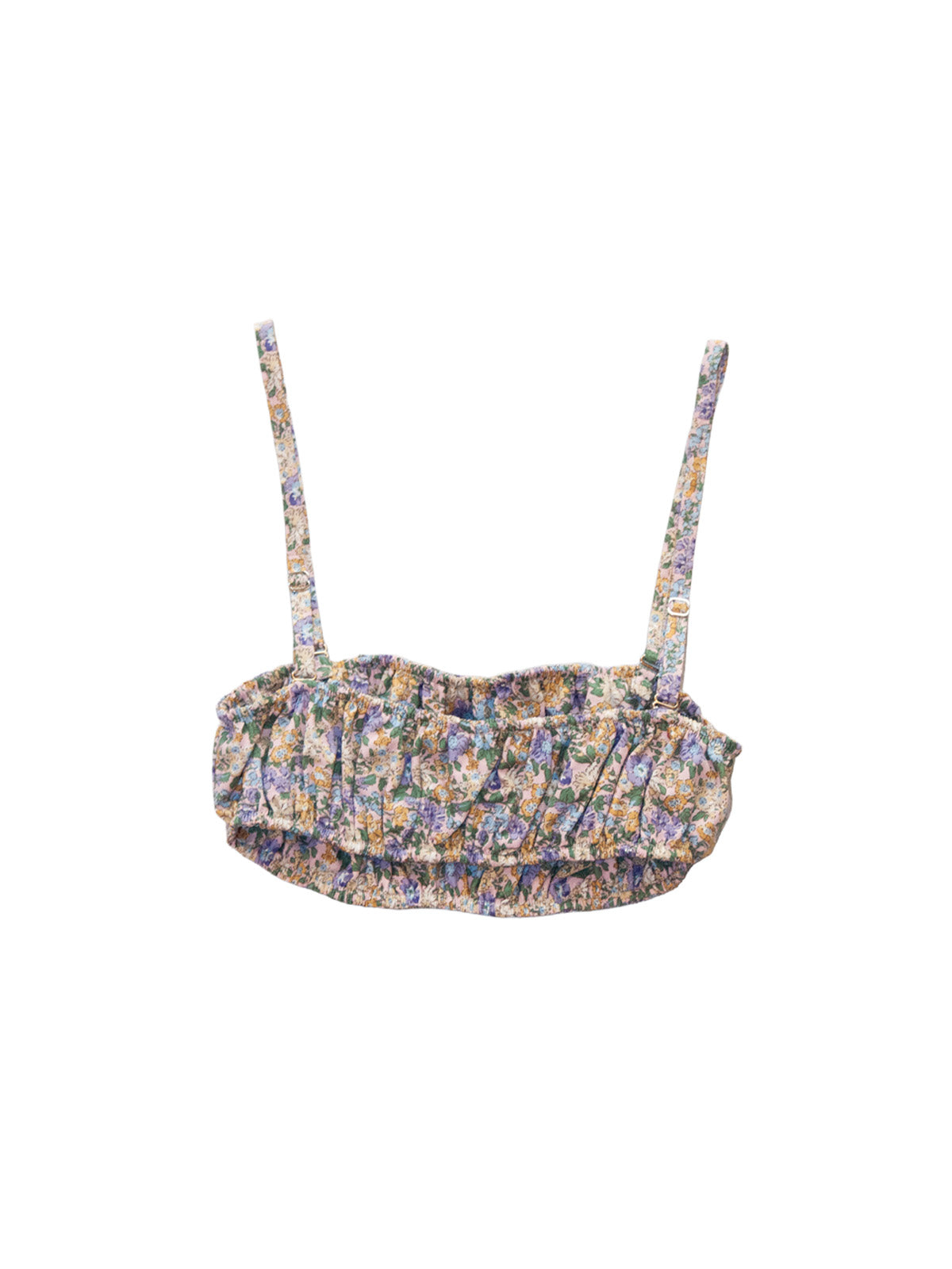 PALAWI BRALETTE IN BLOOMY PURPLE COTTON