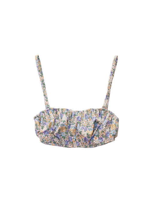 PALAWI BRALETTE IN BLOOMY PURPLE COTTON