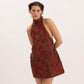Miso Dress in Red Jacquard