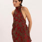 Miso Dress in Red Jacquard