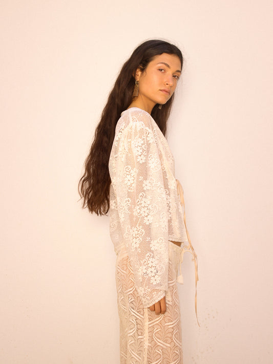 Lilium Top in Vintage Lace