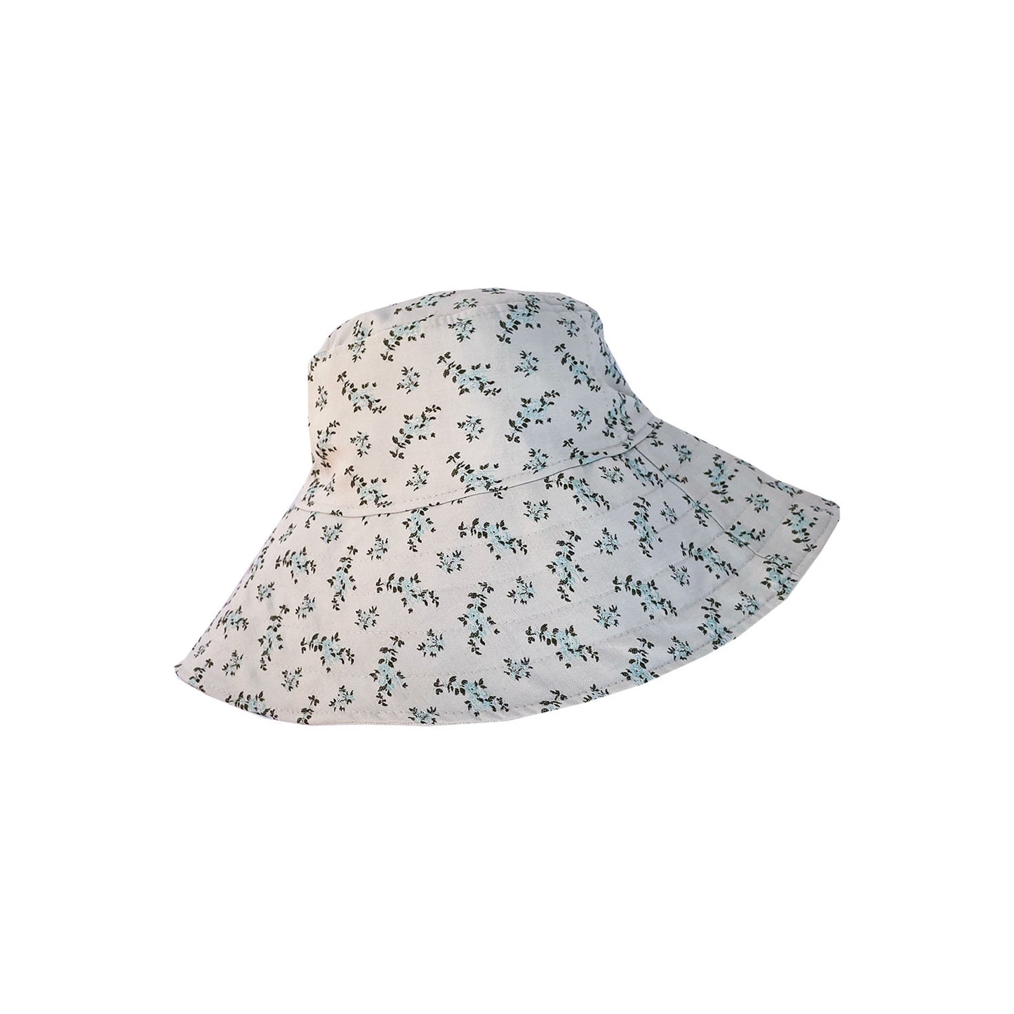 Olivia Bucket Hat in Bloomy Jacquard XL visor