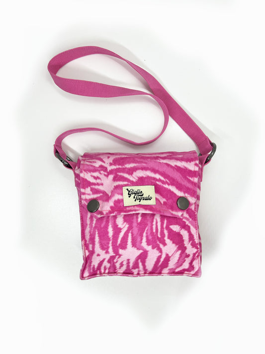 Mini Postman Bag in Pink Tiger