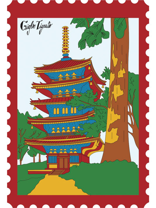 PERSONALIZATION THE JAPANESE PAGODA STAMP